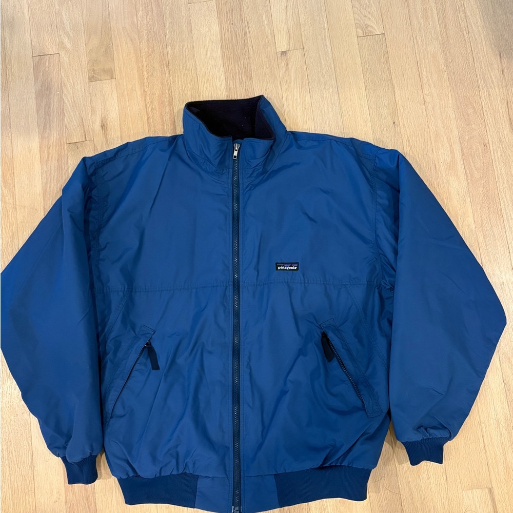 Men’s Patagonia Bomber Jacket - Fleece Lined Zip Jacket - Size XL -  Vintage 90s